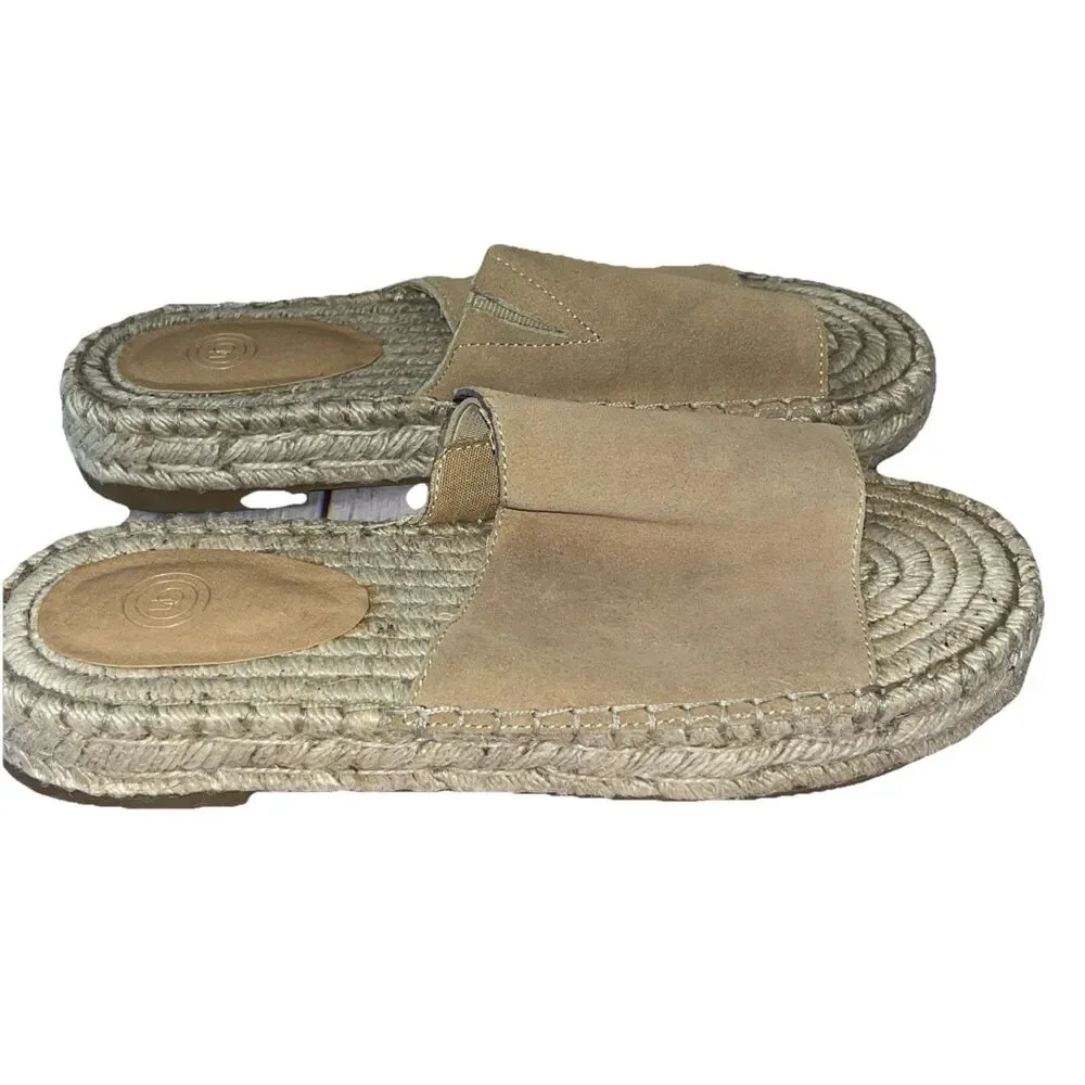 Urban Outfitters Espadrille Raffia Style Slide Sandals Size 9